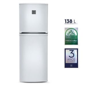 Refrigeradora Electrolux Top Mount Frost 138L Blanco (ERT18G2HNW)