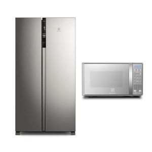 Combo: Refrigeradora 436L No Frost Inverter (ERSA44V2HVG) + Microondas 20L (EMDO20S2GSRUG) Electrolux