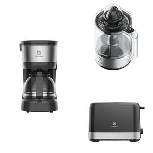 Combo: Cafetera Automatica Inoxidable expresso (ECM10) + Tostadora Electrica (ETS10) + Exprimidor de Naranja (ECP10)