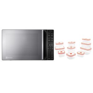 Combo: Microondas Freestanding Eléctrico 31LT (EMDY31S2MXM) + Set de tapers x 10pzs (A14278701) Electrolux