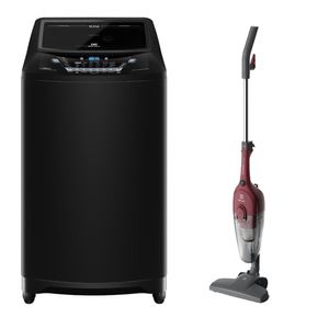 Combo:  Lavadora Carga Superior 18kg Negro (EWIP18F2XSWB) + Aspiradora vertical con cable Power Speed (STK13) Electrolux