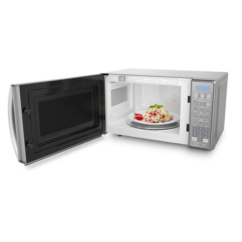 Microwave-EMDO20S3GSLUG-Opened-Electrolux-Spanish