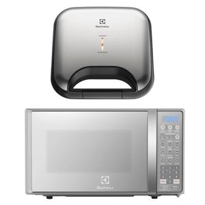 Combo: Microondas 20L (EMDO20S2GSRUG) + Sandwichera Efficient Inox ESG20 Electrolux