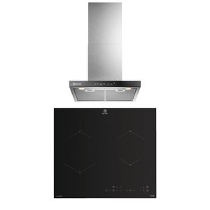 Combo: Cocina Empotrable de Inducción 4 Zonas (ETII60F7EOB) + Campana Empotrable Decorativa CE6TF 60CM Electrolux