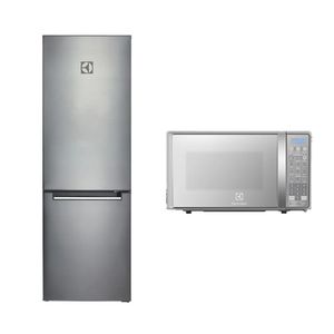 Combo: Refrigeradora 310L Gris (ERT32G2KSQS) + Microondas 20L (EMDO20S2GSRUG) Electrolux