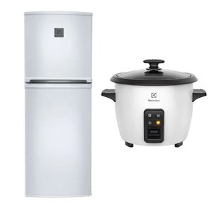 Combo: Refrigeradora Top Mount 138L Blanco (ERT18G2HNW) + Olla Arrocera Efficient Premium (RCB50) Electrolux