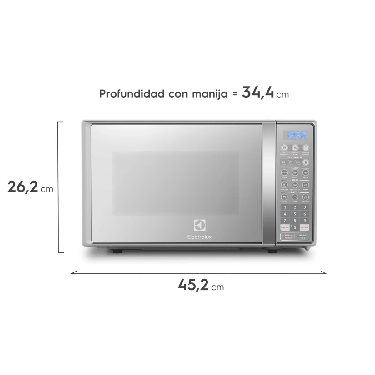 Microwave-EMDO20S3GSLUG-Dimensions220v-Electrolux-Spanish