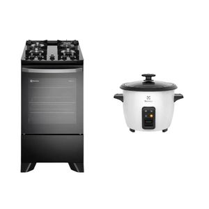 Combo: Cocina 4 Quemadores (FE4GP) + Olla Arrocera Efficient Premium (RCB50) Electrolux