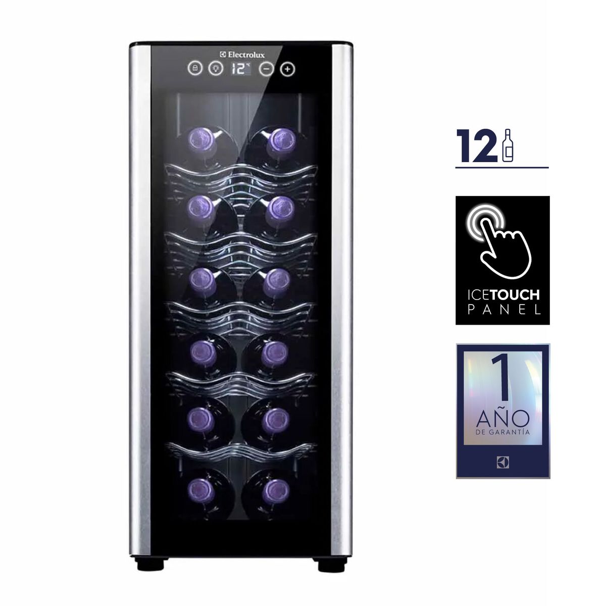 vinera-el1ectrolux-ERW122XAMB-negra-12-piezas-frontal-1-01