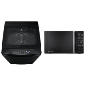 Combo: Lavadora Electrolux Carga Superior 18kg Inverter EWIP18F2XSWB + Microondas Freestanding Eléctrico 25L EMDY25S2MXB