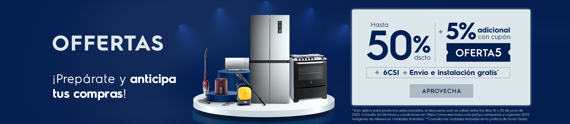 Offertas + 5% adicional con el cupón OFerta5