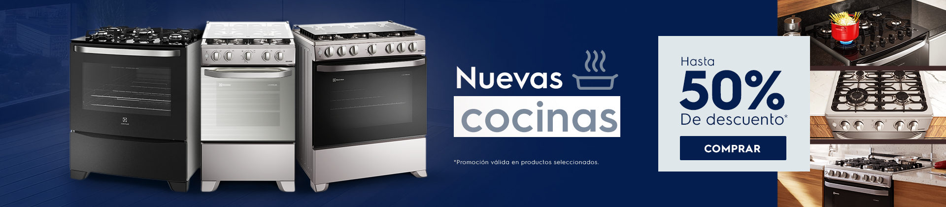 Nuevas Cocinas Electrolux - hasta 2x más crocancia y textura*