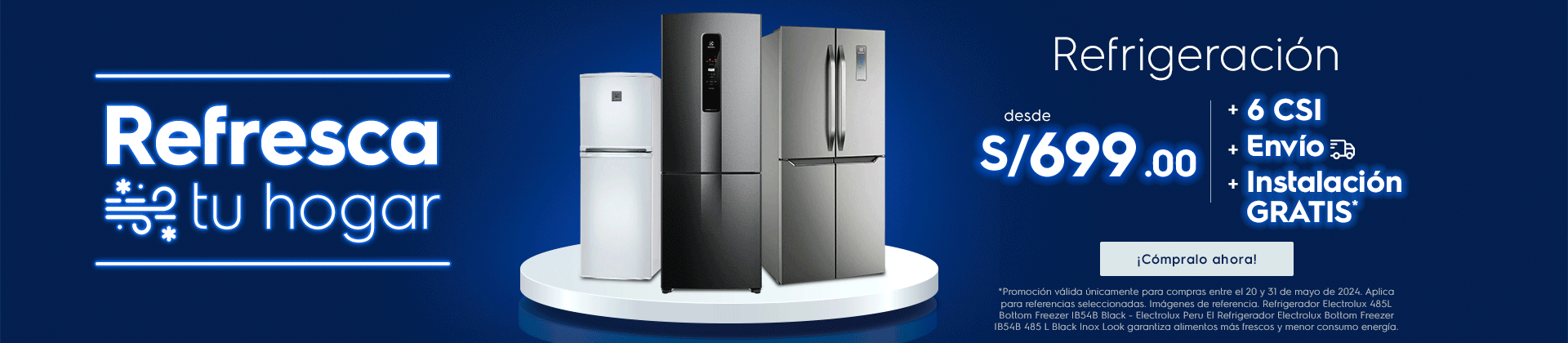 Refresca tu hogar - refrigeración desde S/699.00