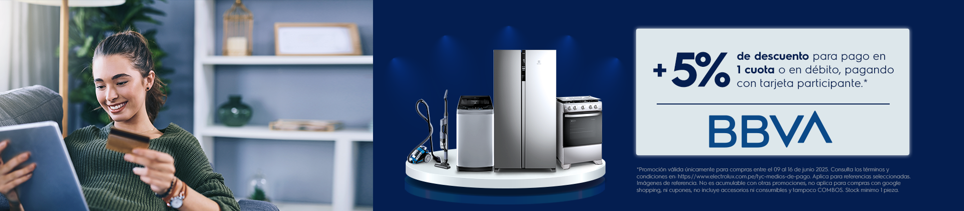 Electrolux + BBVA - 5% dscto 